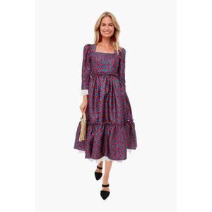 Hunter Bell Gillian Midi Dress Rouge size 6